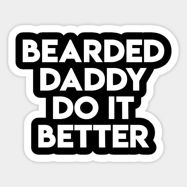 Bearded Daddy Sticker by POD Anytime